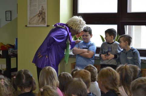 Klaun Walduś w naszej szkole